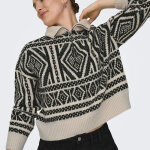 Pull en maille col zipp felicia gris clair page