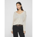 Pull manches longues col en v novy marron ula Pull manches longues col en v novy marron ula