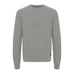 Pull manches longues en coton gris