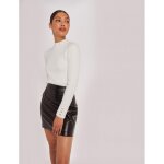 Pull manches longues maille duveteuse