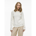 Pull manches longues en mailles ril blanc daisy