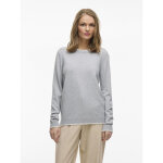 Pull manches longues en mailles ril gris luna