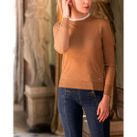 Pull manny camel en viscose