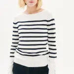 Pull marinire beige en viscose