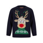 Pull noel garcon bleu fort Pull noel garcon bleu fort