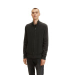 Pull noir zipp en coton