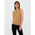 Pull - overs col rond sans manches marron Pull - overs col rond sans manches marron