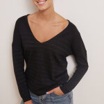 Pull rayures - noir