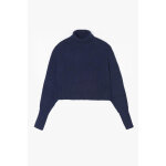 Pull fille, saiagi bleu nuit en coton Pull fille, saiagi bleu nuit en coton