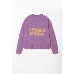 Pull fille, symchagi violet