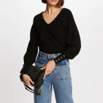 Pull viscose femme noir