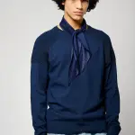 Pull en viscose layer bleu marine Pull en viscose layer bleu marine
