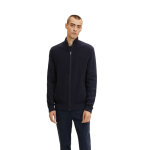 Pull zipp en coton - bleu marine - homme