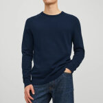 Pullover bleu fonc sid en coton