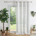 Px voilage uni 140x260 ibiza - blanc cass