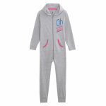 Pyjama combinaison 1 pice  capuche fille - gris