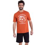 Pyjama court col rond homme ecopack athena en coton
