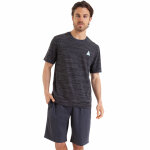 Pyjama court homewear gris en coton pour homme