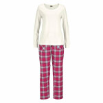 Pyjama cossais h. i. s femme - beige en coton