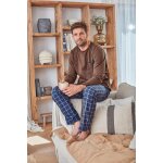 Pyjama febrice marron taupe