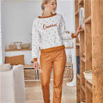 Pyjama femme en polyester dotspyj - blanc cass�