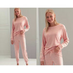 Pyjama femme style sportswear - rose en viscose
