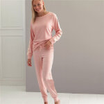 Pyjama femme style sportswear - rose en viscose