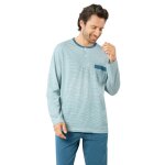 Pyjama long homme casual eminence bleu en coton Pyjama long homme casual eminence bleu en coton