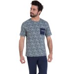Pyjama long manches courtes col rond homme summer athena multicolore en coton Pyjama long manches courtes col rond homme summer athena multicolore en coton