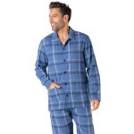 Pyjama long ouvert homme flanelle eminence multicolore en coton Pyjama long ouvert homme flanelle eminence multicolore en coton
