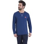 Pyjama long rayures homme l'escale athena bleu en coton