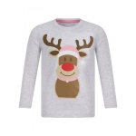 Pyjama de noel fille - gris en coton