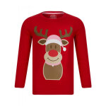 Pyjama de noel fille - rouge en coton