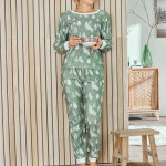 Pyjama en polyester apinpyj - vert sauge