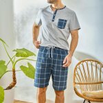 Pyjama short charlypyj - bleu