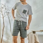 Pyjama short ludo - vert kaki