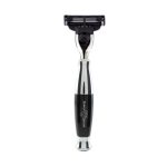 Rasoir avec cartouche gillette mach3 - noir et chrome