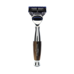 Rasoir gillette fusion proglide finition chrome et imitation corne claire