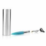 Rasoir de voyage bleu 3 lames