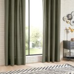 Rideau 135x240 coton - kaki