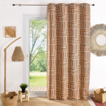 Rideau ameublement jacquard 140x260 hali - terracotta Rideau ameublement jacquard 140x260 hali - terracotta