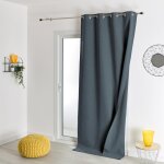 Rideau ameublement occultant double face 135x260 - anthracite Rideau ameublement occultant double face 135x260 - anthracite