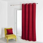 Rideau d'ameublement uni rouge 135x260 cm velours Rideau d'ameublement uni rouge 135x260 cm velours