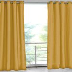 Rideau d'ext�rieur en polyester 135x240 toile jaune ocre