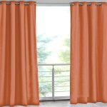 Rideau d'ext�rieur en polyester 135x240 toile terracotta