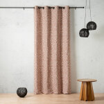Rideau � ?illets 140x260cm marsala - marron fauve