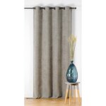Rideau oillet aberdeen taupe