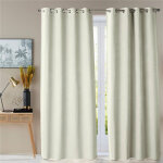 Rideau occultant thermique intime - blanc ivoire