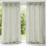 Rideau lin lave l. 135xh. 180 perle