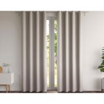 Rideau natte chambray - sable Rideau natte chambray - sable